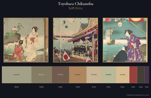 Toyohara Chikanobu Palette 5 - Soft Ecru