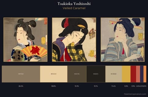 Tsukioka Yoshitoshi Palette 9 - Veiled Caramel