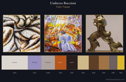 Umberto Boccioni Palette 1 - Pale Topaz