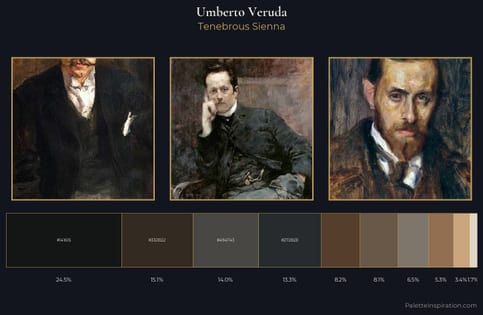 Umberto Veruda Palette 12 - Tenebrous Sienna