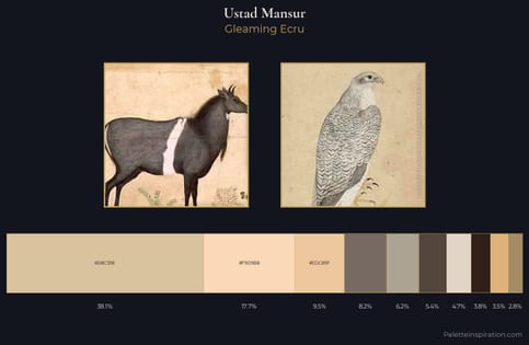 Ustad Mansur Palette 1 - Gleaming Ecru