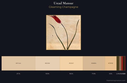 Ustad Mansur Palette 3 - Gleaming Champagne