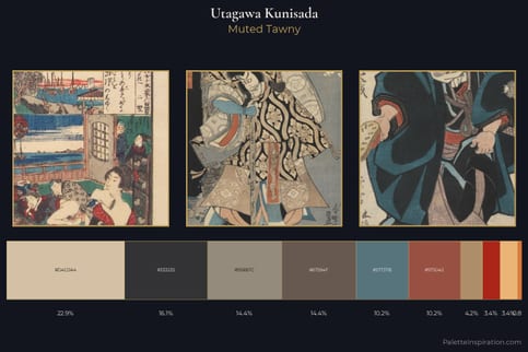 Utagawa Kunisada Master Palette