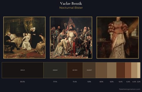 Vaclav Brozik Palette 3 - Nocturnal Bister