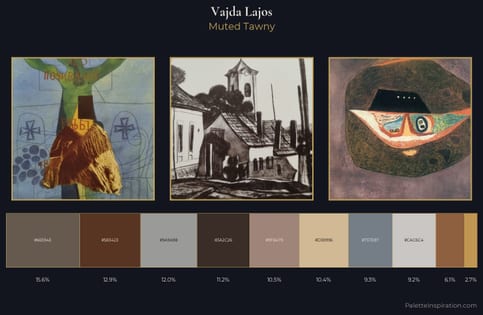 Vajda Lajos Palette 7 - Muted Tawny