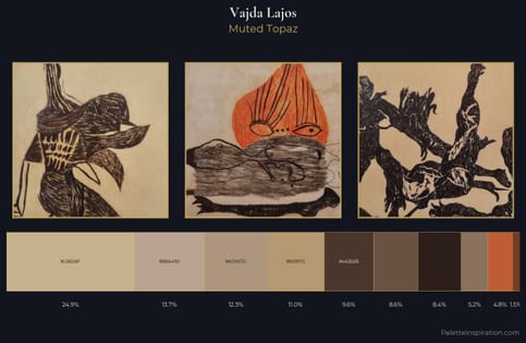Vajda Lajos Palette 11 - Muted Topaz