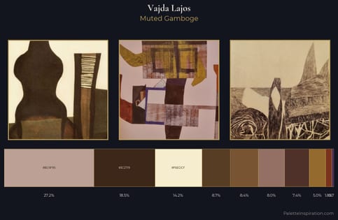 Vajda Lajos Palette 15 - Muted Gamboge