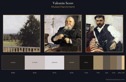 Valentin Serov Palette 6 - Muted Parchment