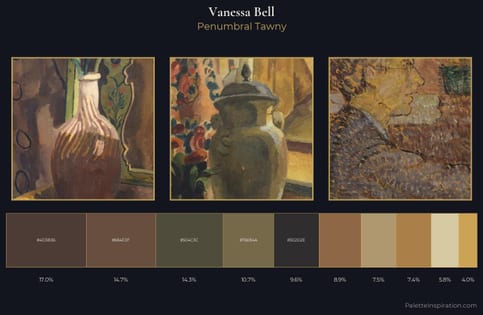 Vanessa Bell Palette 5 - Penumbral Tawny