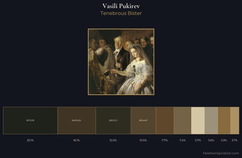 Vasili Pukirev Palette 1 - Tenebrous Bister