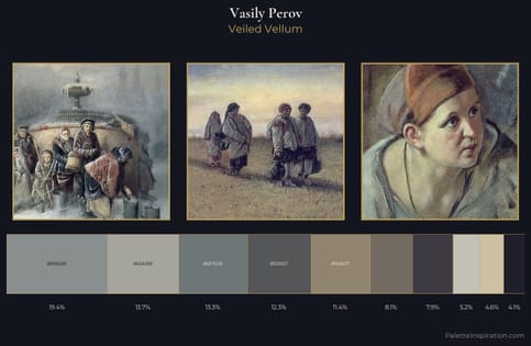 Vasily Perov Palette 2 - Veiled Vellum