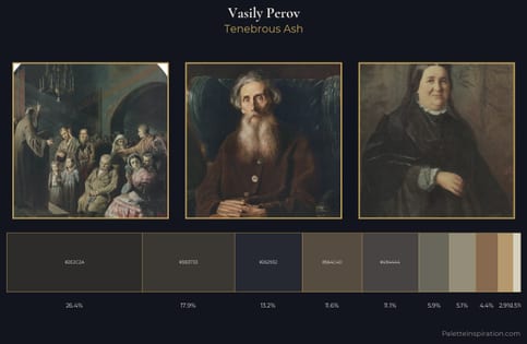 Vasily Perov Palette 12 - Tenebrous Ash