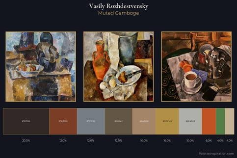 Vasily Rozhdestvensky Master Palette - Muted Gamboge
