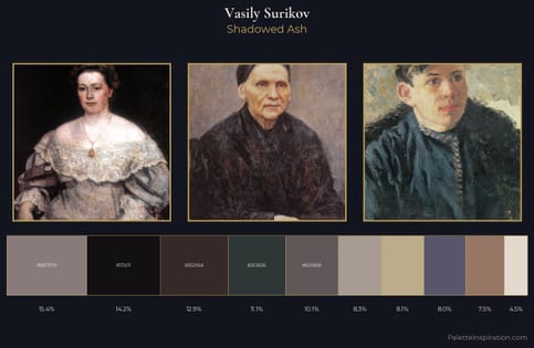 Vasily Surikov Palette 11 - Shadowed Ash