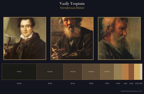 Vasily Tropinin Palette 5 - Tenebrous Bister