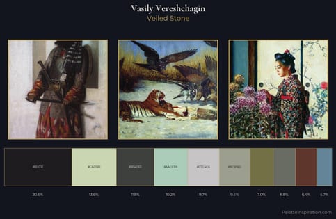 Vasily Vereshchagin Palette 7 - Veiled Stone