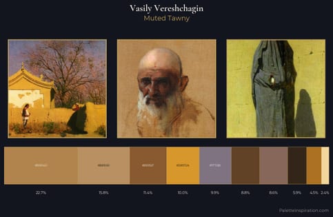 Vasily Vereshchagin Palette 8 - Muted Tawny