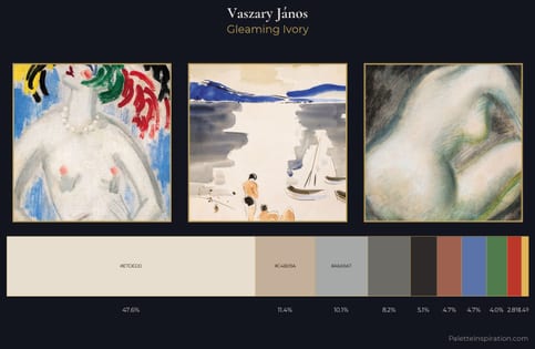 Vaszary János Palette 9 - Gleaming Ivory