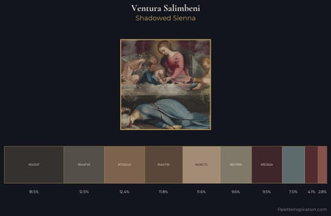 Ventura Salimbeni Palette 4 - Shadowed Sienna