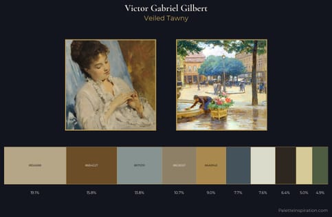 Victor Gabriel Gilbert Palette 1 - Veiled Tawny