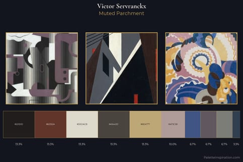 Victor Servranckx Master Palette - Muted Parchment