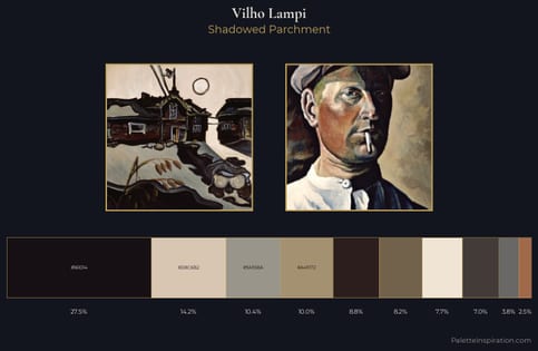 Vilho Lampi Palette 1 - Shadowed Parchment