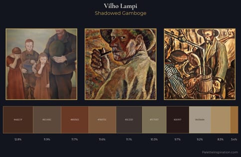 Vilho Lampi Palette 5 - Shadowed Gamboge