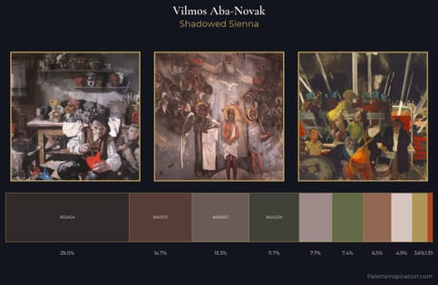 Vilmos Aba-Novak Palette 3 - Shadowed Sienna
