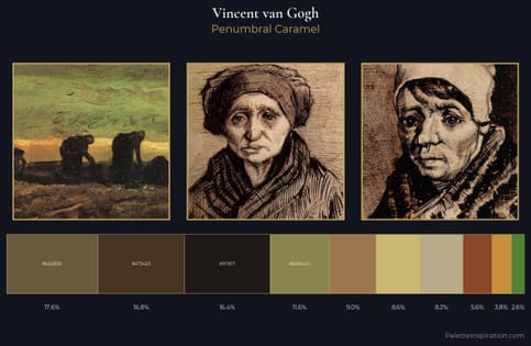 Vincent van Gogh Palette 23 - Penumbral Caramel