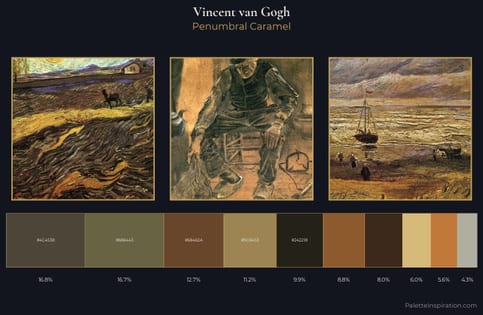 Vincent van Gogh Palette 26 - Penumbral Caramel