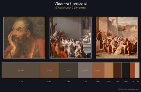 Vincenzo Camuccini Palette 6 - Shadowed Gamboge