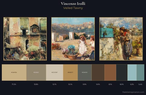 Vincenzo Irolli Palette 1 - Veiled Tawny