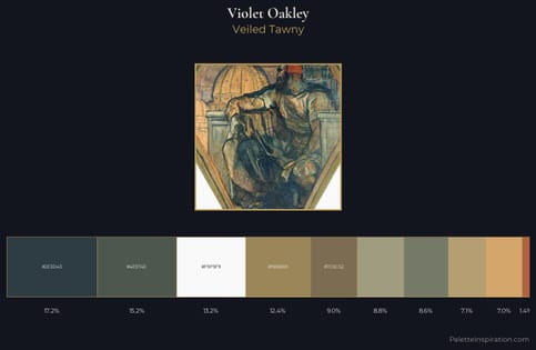 Violet Oakley Palette 1 - Veiled Tawny