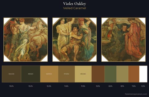 Violet Oakley Palette 5 - Veiled Caramel