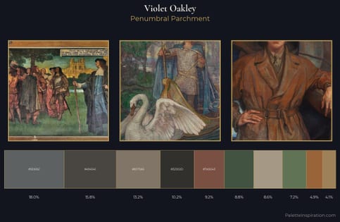 Violet Oakley Palette 6 - Penumbral Parchment