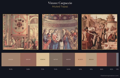 Vittore Carpaccio Palette 1 - Muted Topaz