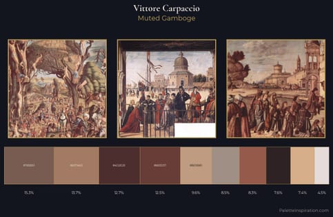 Vittore Carpaccio Palette 3 - Muted Gamboge