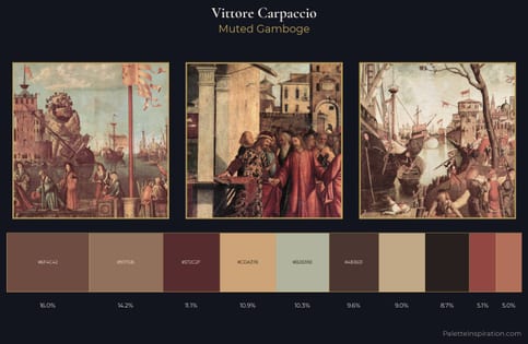 Vittore Carpaccio Palette 8 - Muted Gamboge