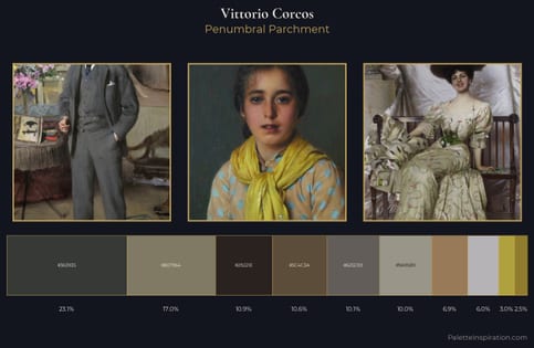 Vittorio Corcos Palette 8 - Penumbral Parchment