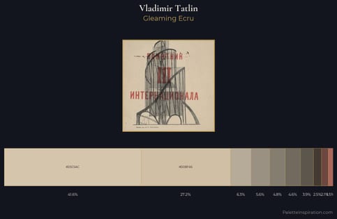 Vladimir Tatlin Palette 2 - Gleaming Ecru
