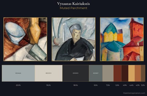 Vytautas Kairiukstis Palette 3 - Muted Parchment