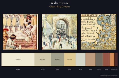 Walter Crane Palette 2 - Gleaming Cream