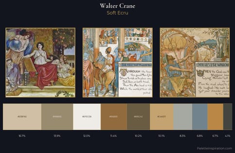 Walter Crane Palette 4 - Soft Ecru