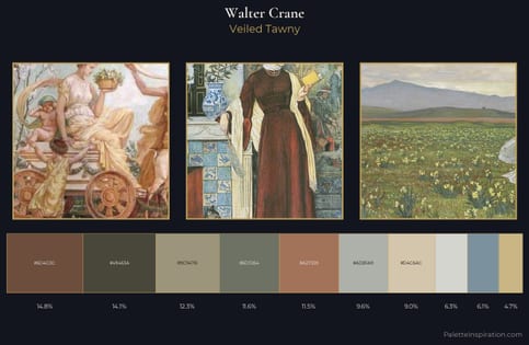 Walter Crane Palette 5 - Veiled Tawny