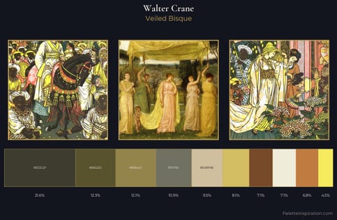 Walter Crane Palette 7 - Veiled Bisque