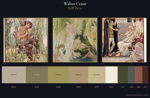 Walter Crane Palette 8 - Soft Ecru