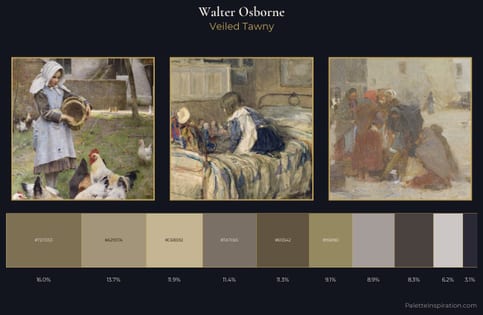 Walter Osborne Palette 1 - Veiled Tawny