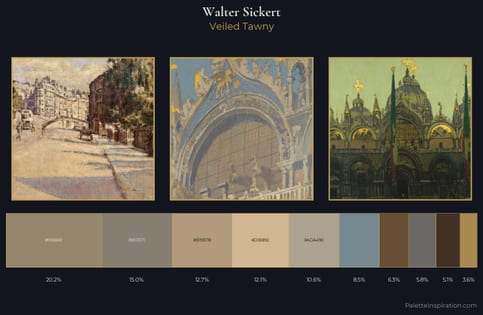 Walter Sickert Palette 1 - Veiled Tawny