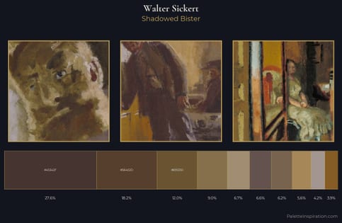 Walter Sickert Palette 4 - Shadowed Bister