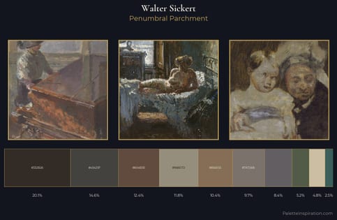 Walter Sickert Palette 5 - Penumbral Parchment